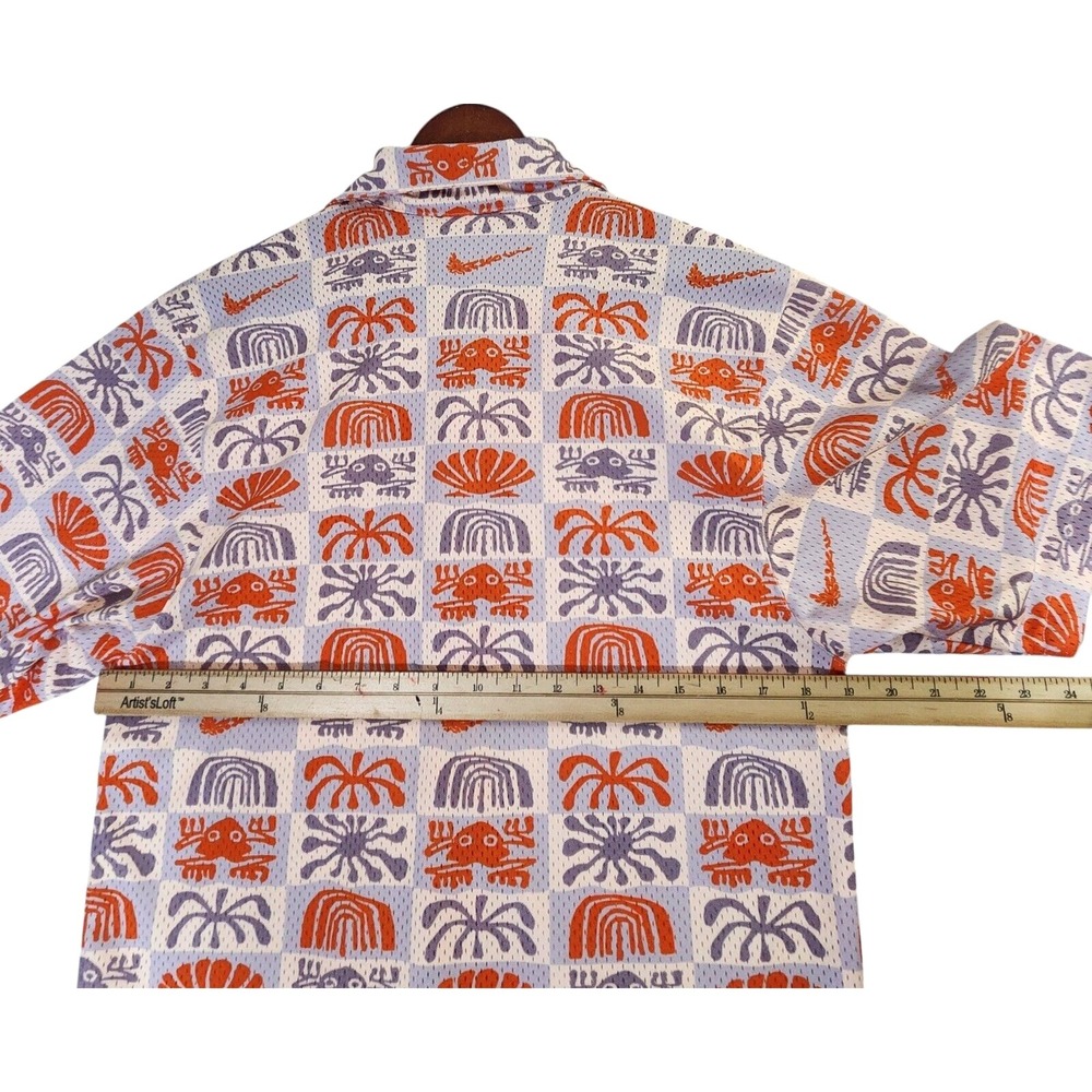 Nike Spring Break Shirt Men's XS Orange Guava Ice/Doll Hawaiian DV0041-838 - Picture 7 of 8